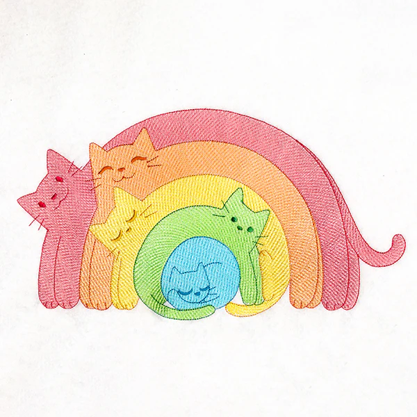 Rainbow Stretch Cats - Image 2
