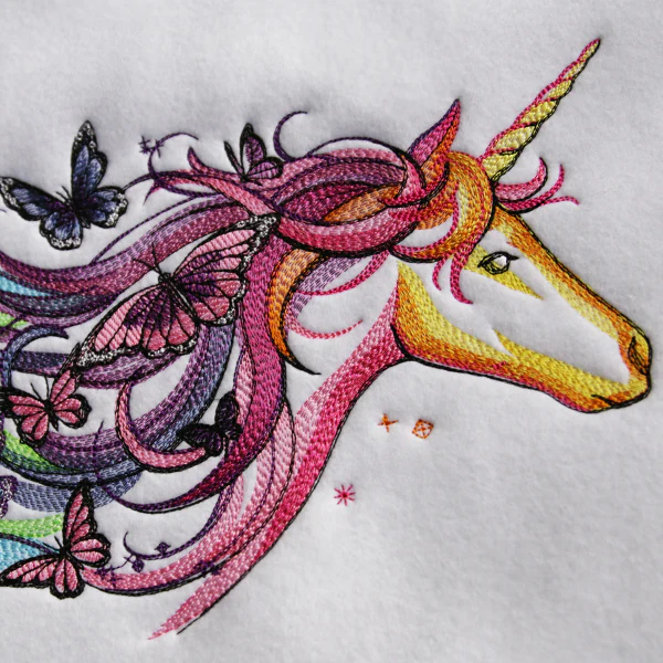 Rainbow Unicorn and Butterflies - Image 2