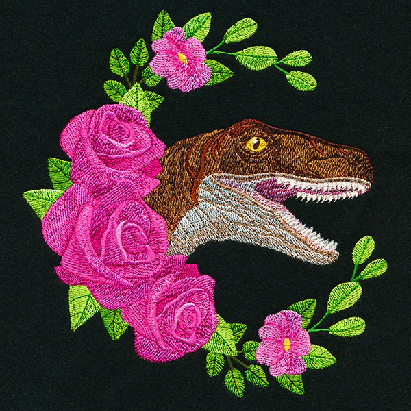 Raptor and Roses Wreath