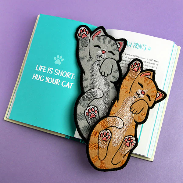 Reaching for Cuddles Cat Bookmark (In-the-Hoop) - Image 9