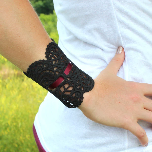 Ribbon Weave Cuff (Lace)