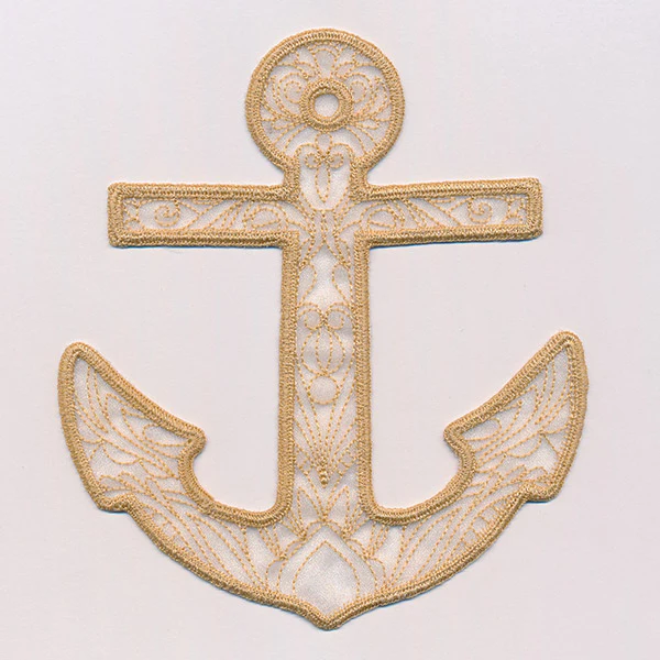 Sea Glass - Anchor (Freestanding Organza) - Image 8