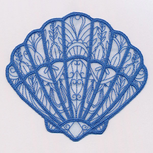 Sea Glass - Fan Shell (Freestanding Organza) - Image 3