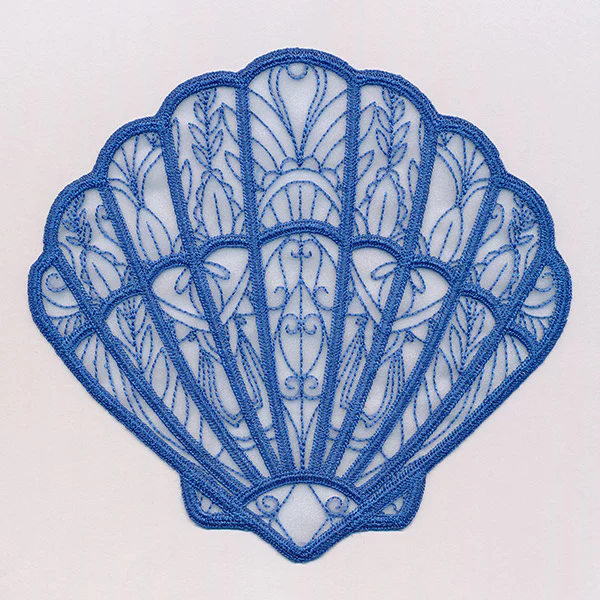 Sea Glass - Fan Shell (Freestanding Organza) - Image 7