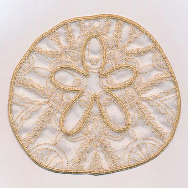 Sea Glass - Sand Dollar (Freestanding Organza)