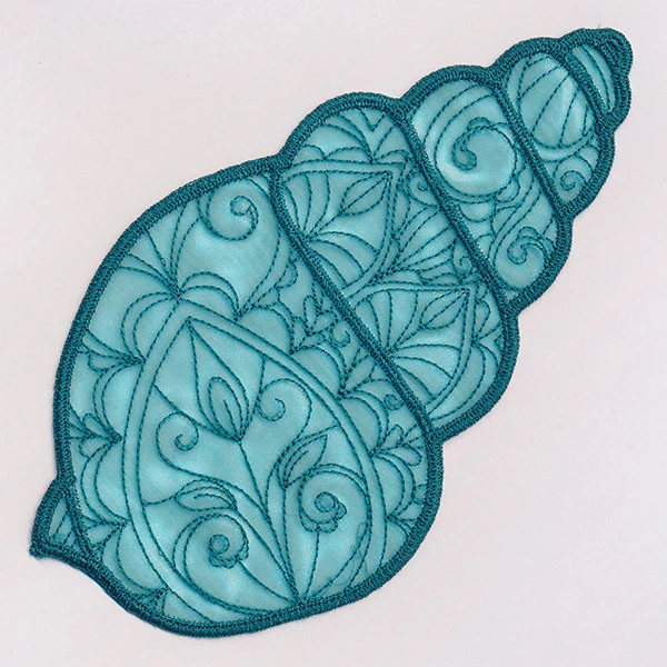 Sea Glass - Spiral Shell (Freestanding Organza) - Image 4
