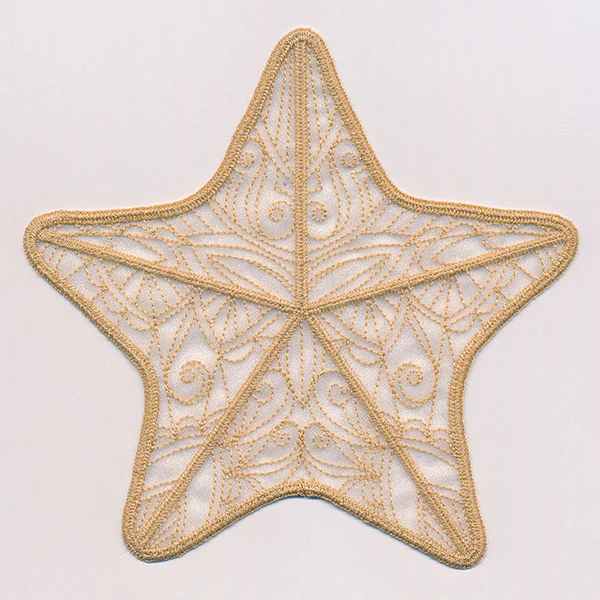 Sea Glass - Starfish (Freestanding Organza)