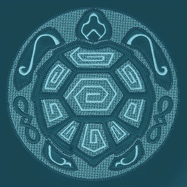 Sea Turtle Mandala (Embossed) - Image 3