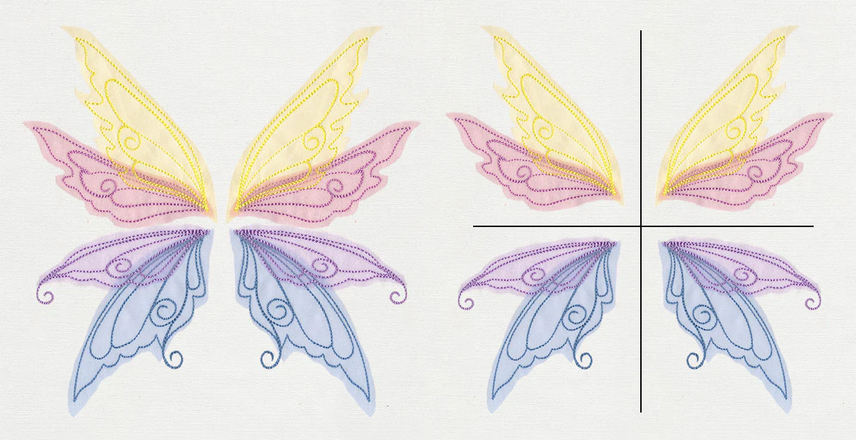 Sheer Magic Wings (Applique) (Split) - Image 3