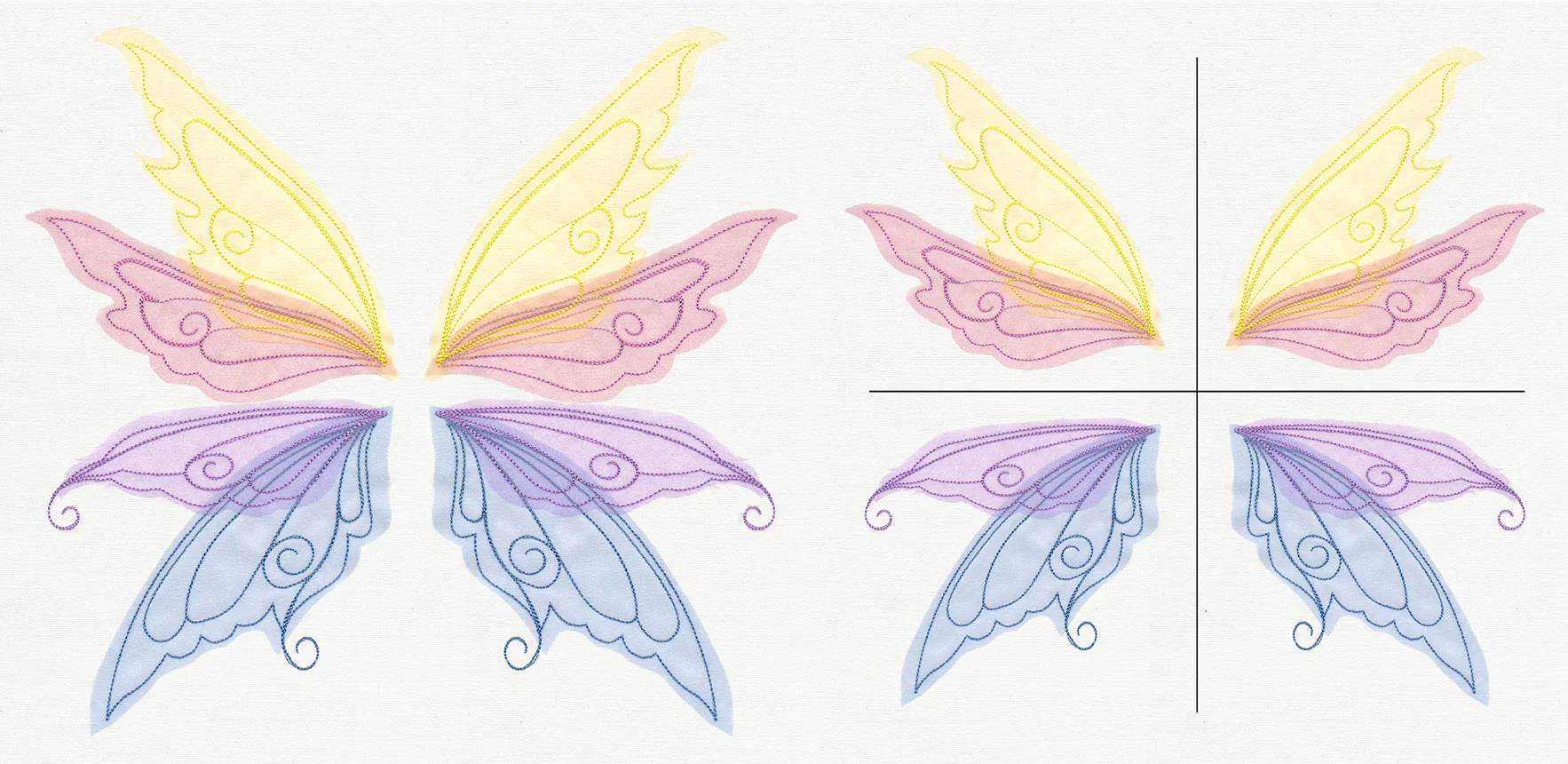 Sheer Magic Wings (Applique) (Split) - Image 4