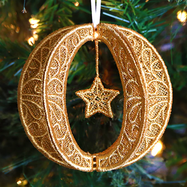 Shimmering Christmas Ornament (Lace) - Image 6