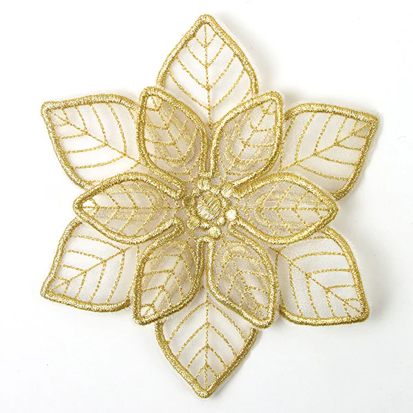 Shimmering Poinsettia (Freestanding Organza) - Image 6