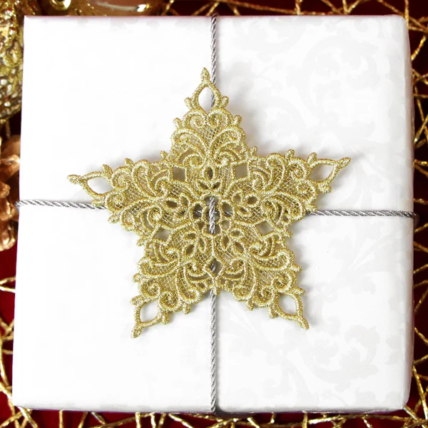 Shimmering Star Gift Topper (Lace) - Image 11
