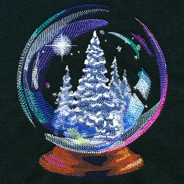 Shining Winter Forest Snow Globe - Image 2