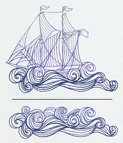 Ship and Waves (Split) - Image 2
