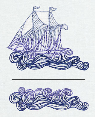 Ship and Waves (Split) - Image 3