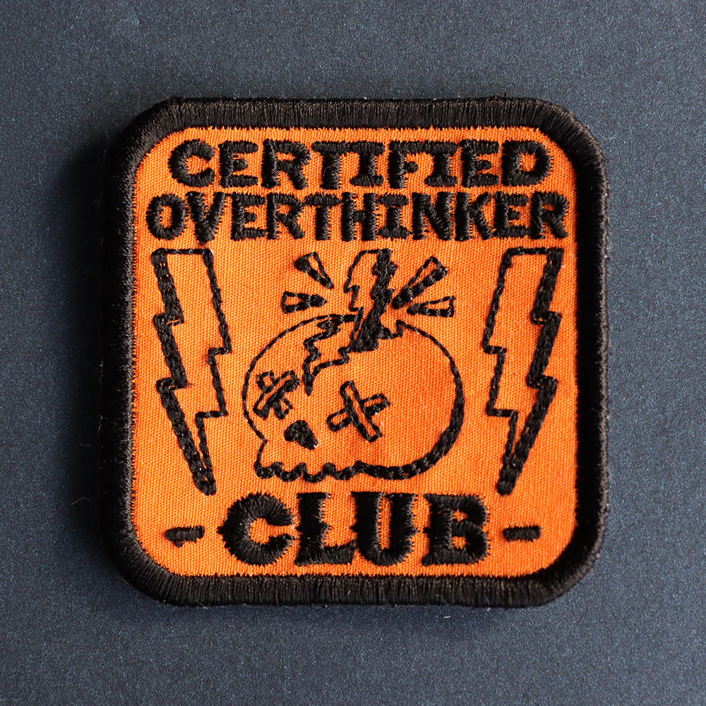 Silly Club Badges - Certified Overthinker (Patch) - Image 2