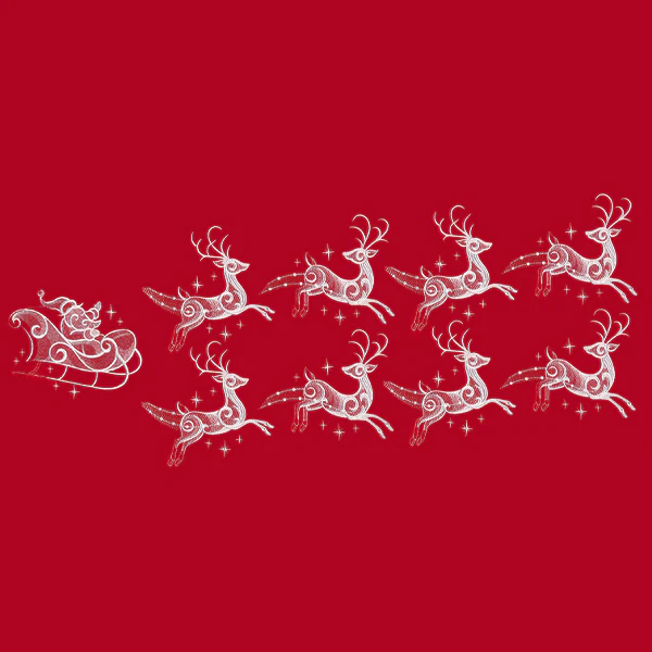 Snow Baroque Santa's Flight - Reindeer 2 - Image 3