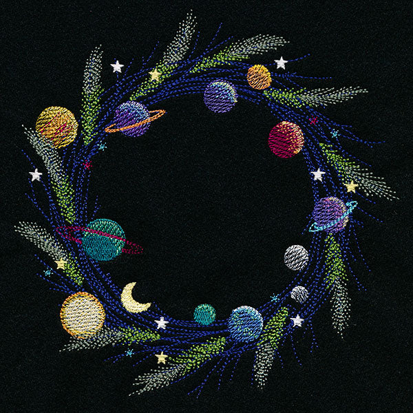 Solar System Christmas Wreath - Image 3