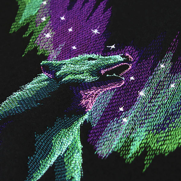 Spectacular Northern Lights Wolf - Image 2
