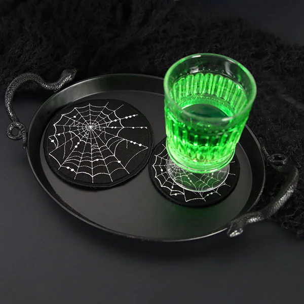 Spiraling Spiderwebs Coaster (In-the-Hoop) - Image 6