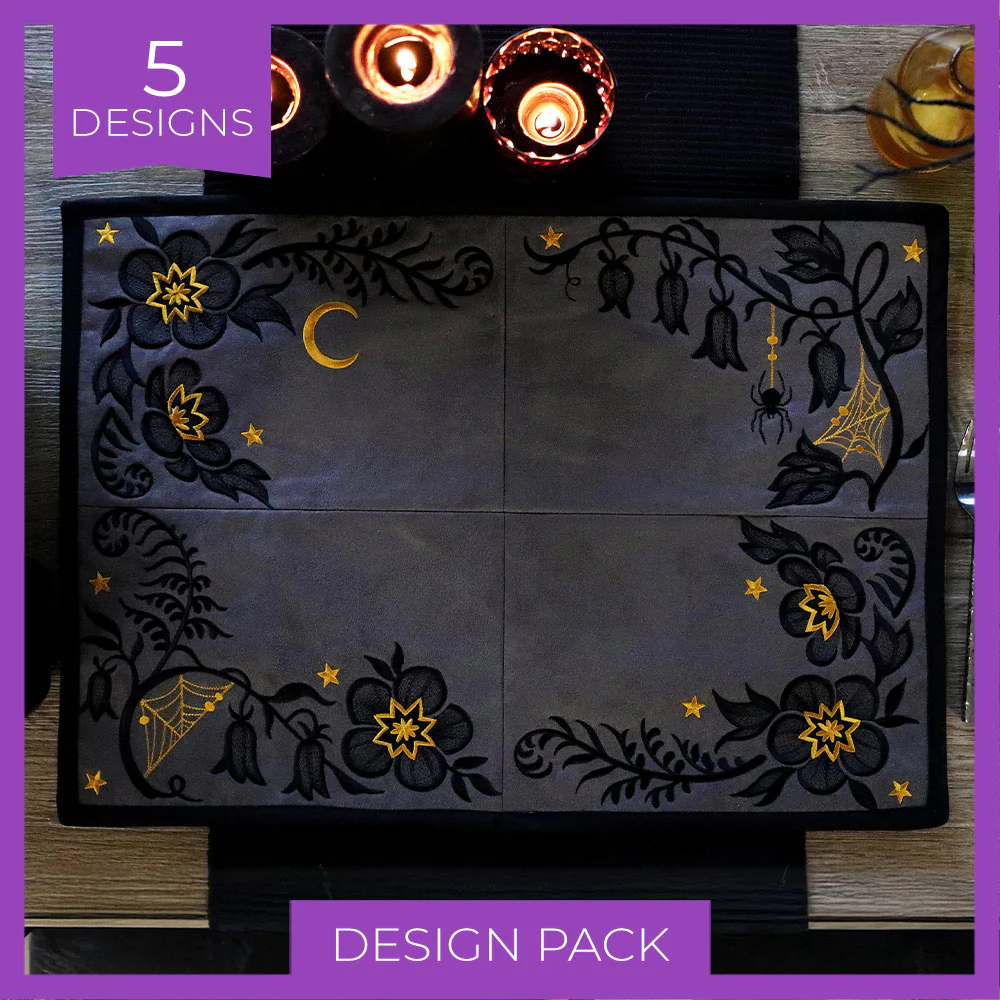 Spooky Floral Corners Design Pack - Image 6