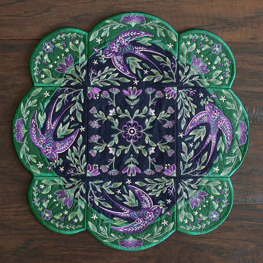 Spring Swallow Table Center Set (Applique) - Image 15
