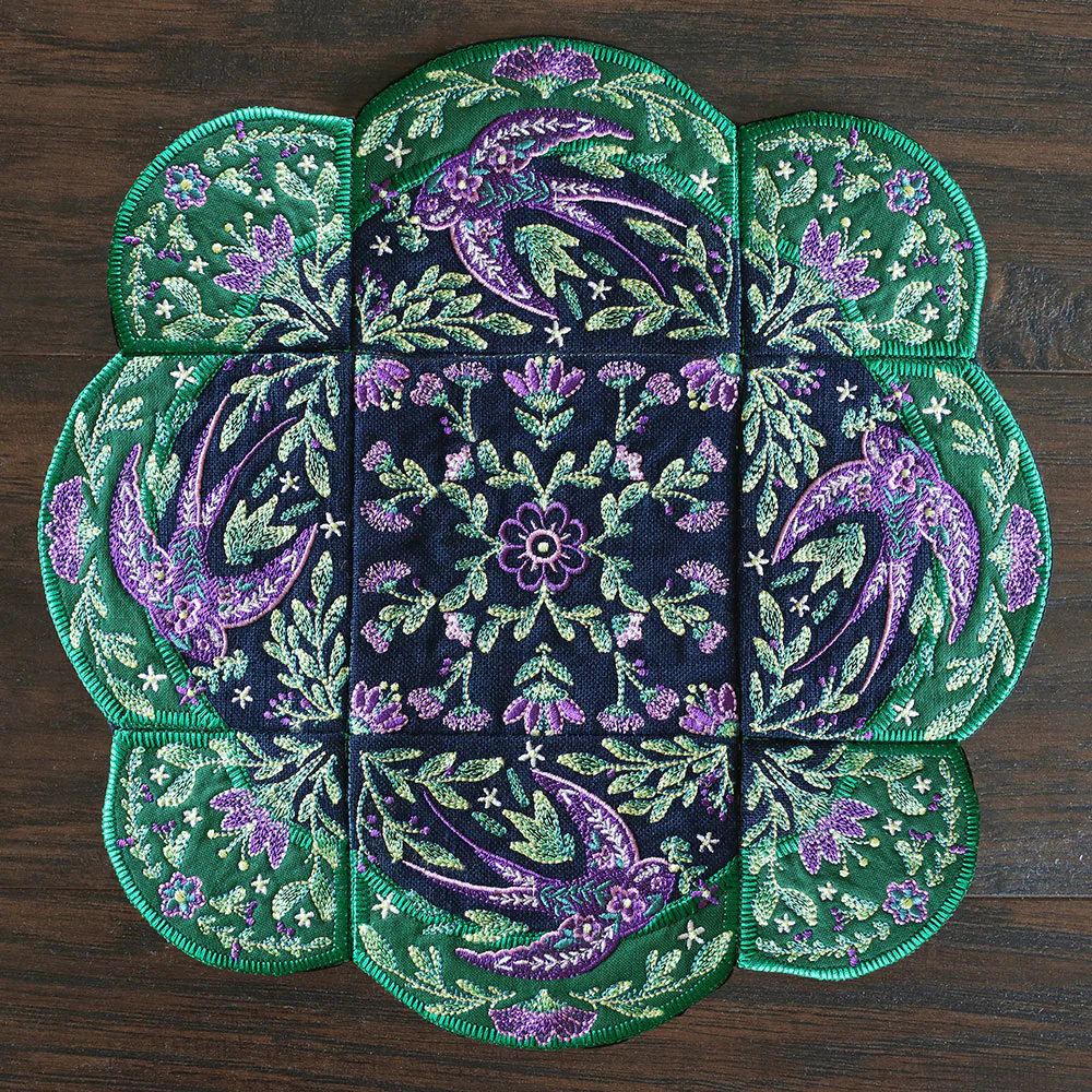 Spring Swallow Table Center Set (Applique) - Image 24