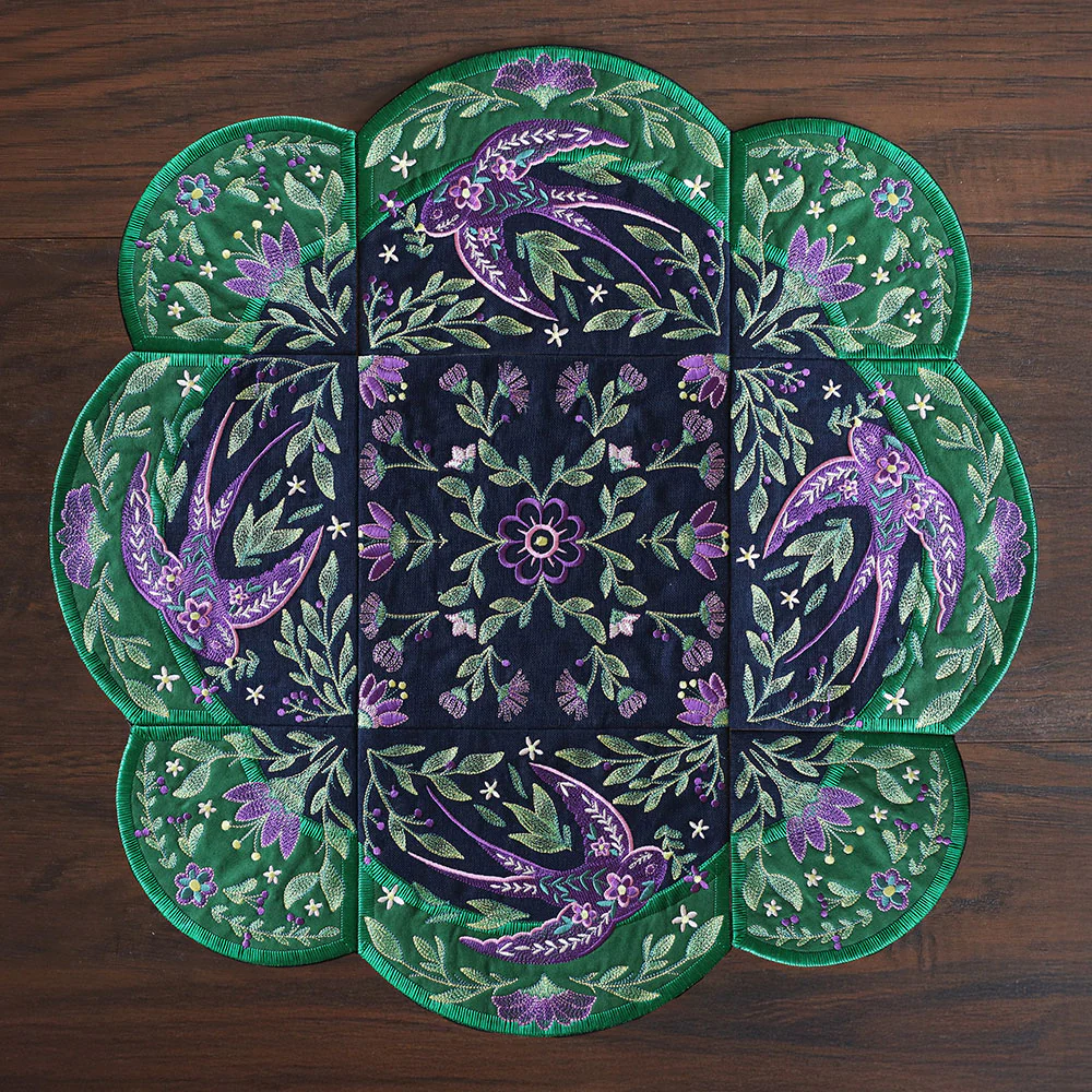 Spring Swallow Table Center Set (Applique) - Image 5