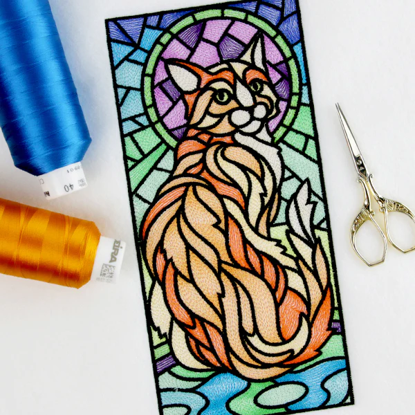 Stained Glass Cat Panel - Image 8