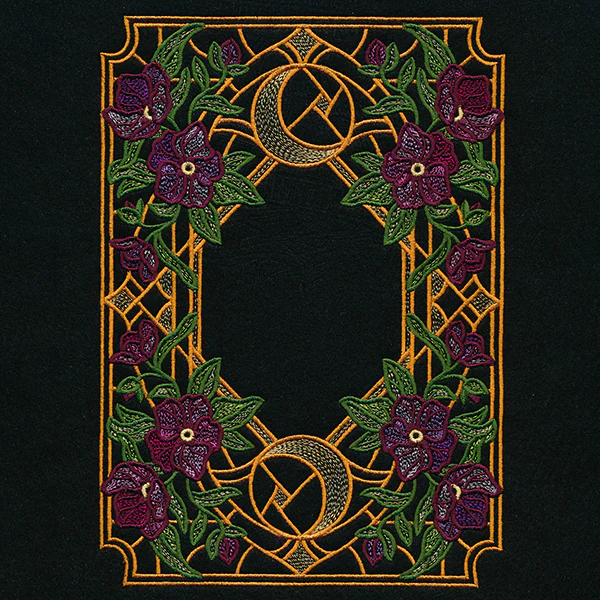 Stained Glass Celestial and Blooms Panel - Image 11