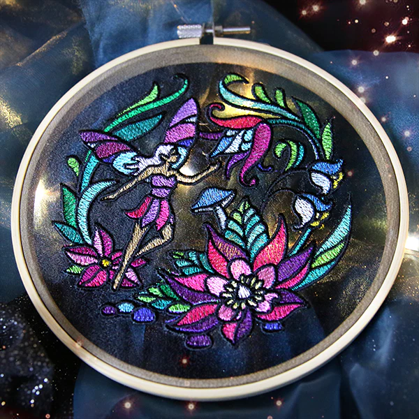 Stained Glass Fairy Scene - Image 6