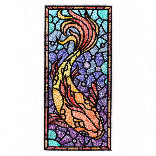 Stained Glass Koi Panel - Image 10