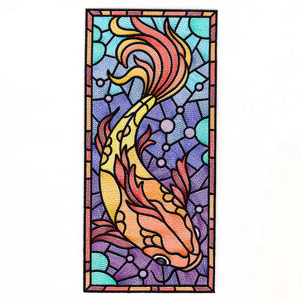 Stained Glass Koi Panel - Image 5