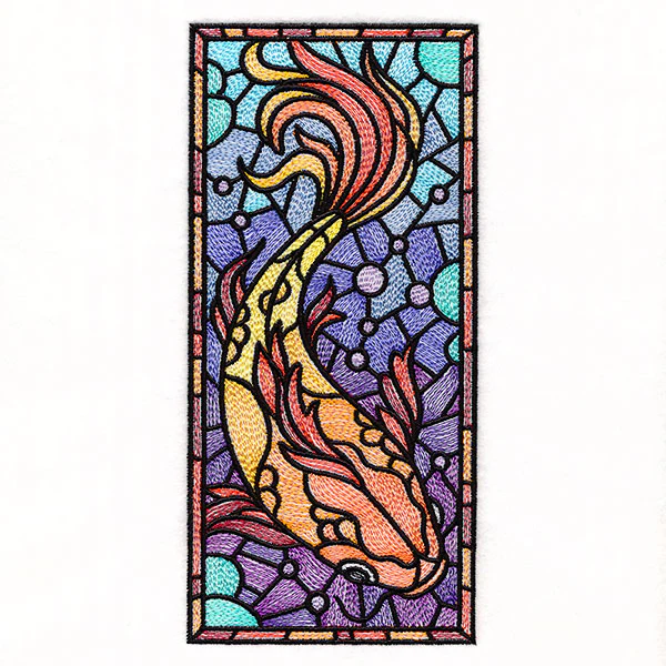 Stained Glass Koi Panel - Image 7
