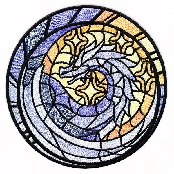 Stained Glass Medallion Dragon - Image 9