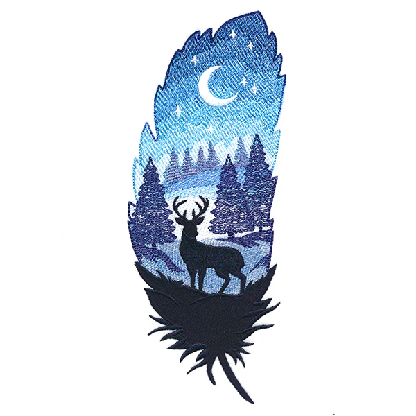Starlight Forest Silhouette Scene - Image 3