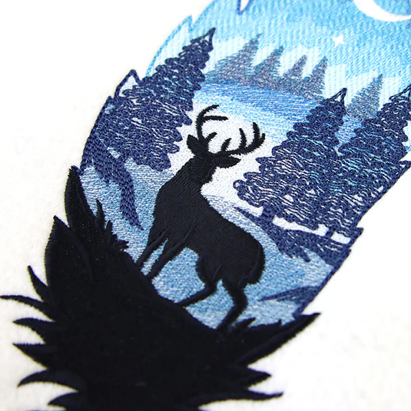 Starlight Forest Silhouette Scene - Image 4