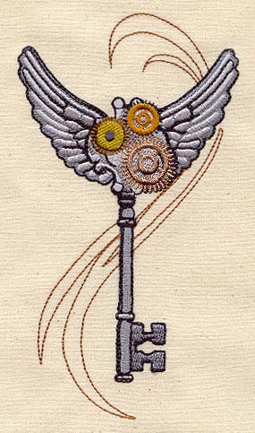 Steam Motifs - Winged Key - Image 3