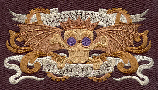 Steampunk Alchemy Skull Banner - Image 2