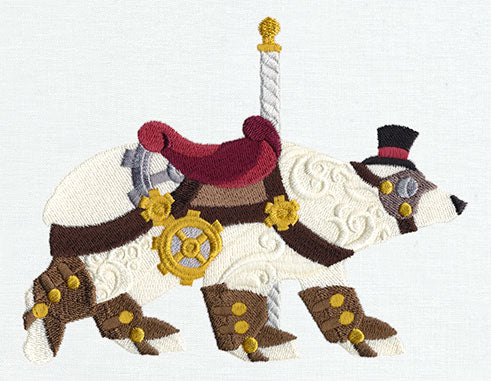 Steampunk Carousel - Polar Bear - Image 2