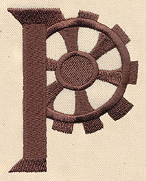 Steampunk Letter P - Uppercase - Image 2