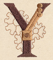 Steampunk Letter Y - Uppercase - Image 3
