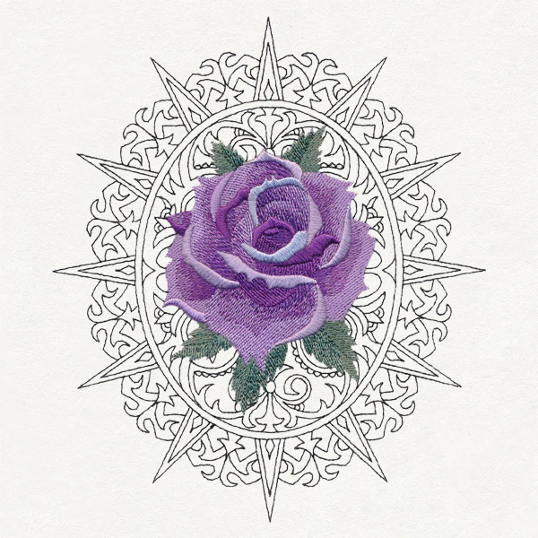 Sunburst Rose Cameo