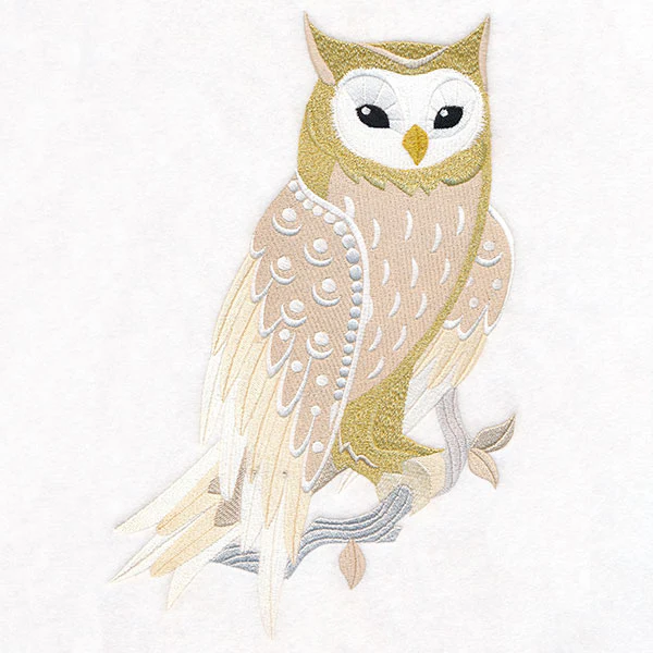 Textured for Christmas Woodland Owl - Image 9