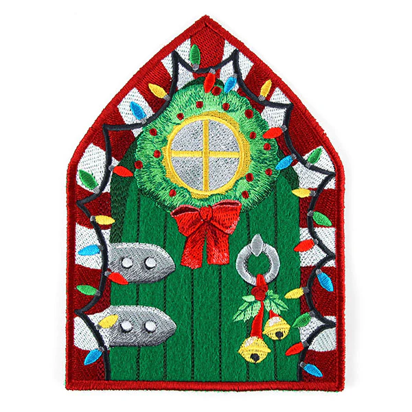 Tidings of Good Cheer Elf Door (In-the-Hoop) - Image 4