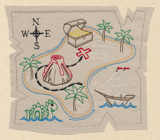Treasure Map (Applique) - Image 4