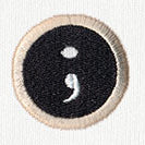 Typewriter Punctuation - Semicolon - Image 2