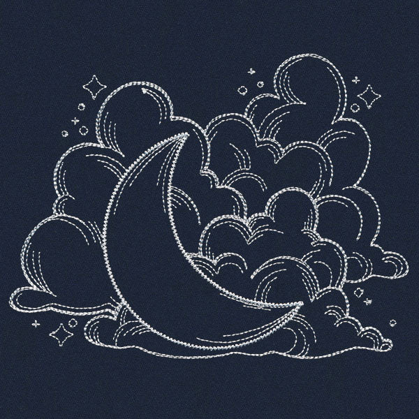 Vintage Celestial - Moon and Clouds - Image 4