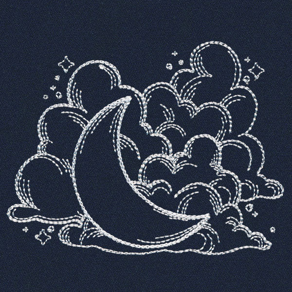 Vintage Celestial - Moon and Clouds - Image 5